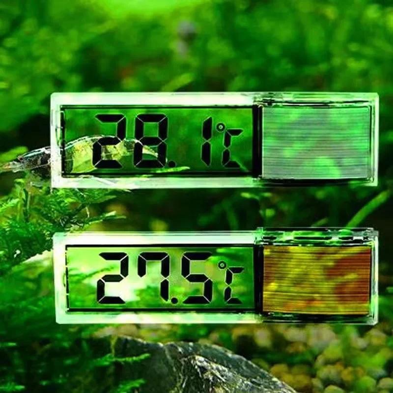 Aquarium Thermometer Elektronische LCD Digitalanzeige Aquarium Temperaturmessung Aquarium Temperaturmesser Aquarium Zubehör