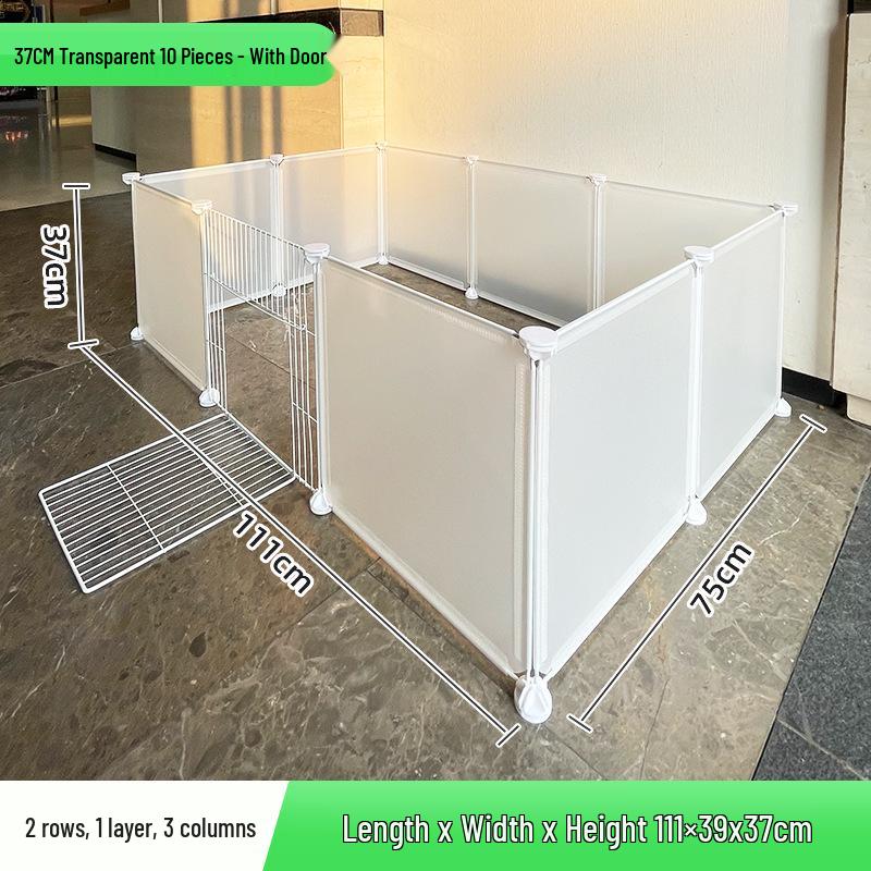 Portable Pet Fence: DIY Indoor/Outdoor, Free-Combining Small Animal Yard Cage.