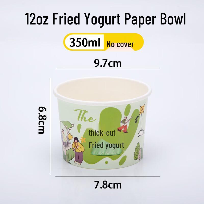 

Disposable Fried Yogurt Paper Bowls