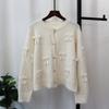 Bow Design Sweater Jacket Autumn and Winter New Loose Sweet Soft Waxy Knitted Cardigan Women