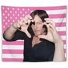 Norman Reedus Wall Tapestry Polyester Retro American Flag Design for Bedroom And Living Room Decor the Walking Dead Theme