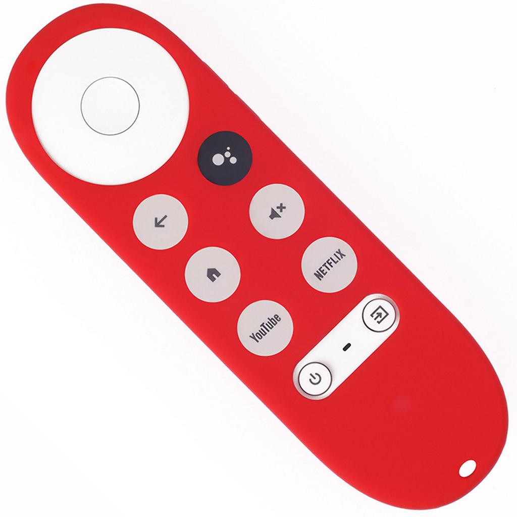 Remote Control Protective Cover Silicone Case for Chromecast with Google TV Remote Controller Red