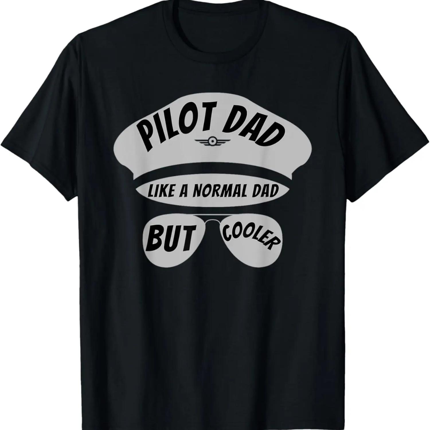 Pilot Dad - Funny Pilot Father & Aviation Airplane Gift T-Shirt S чёрный