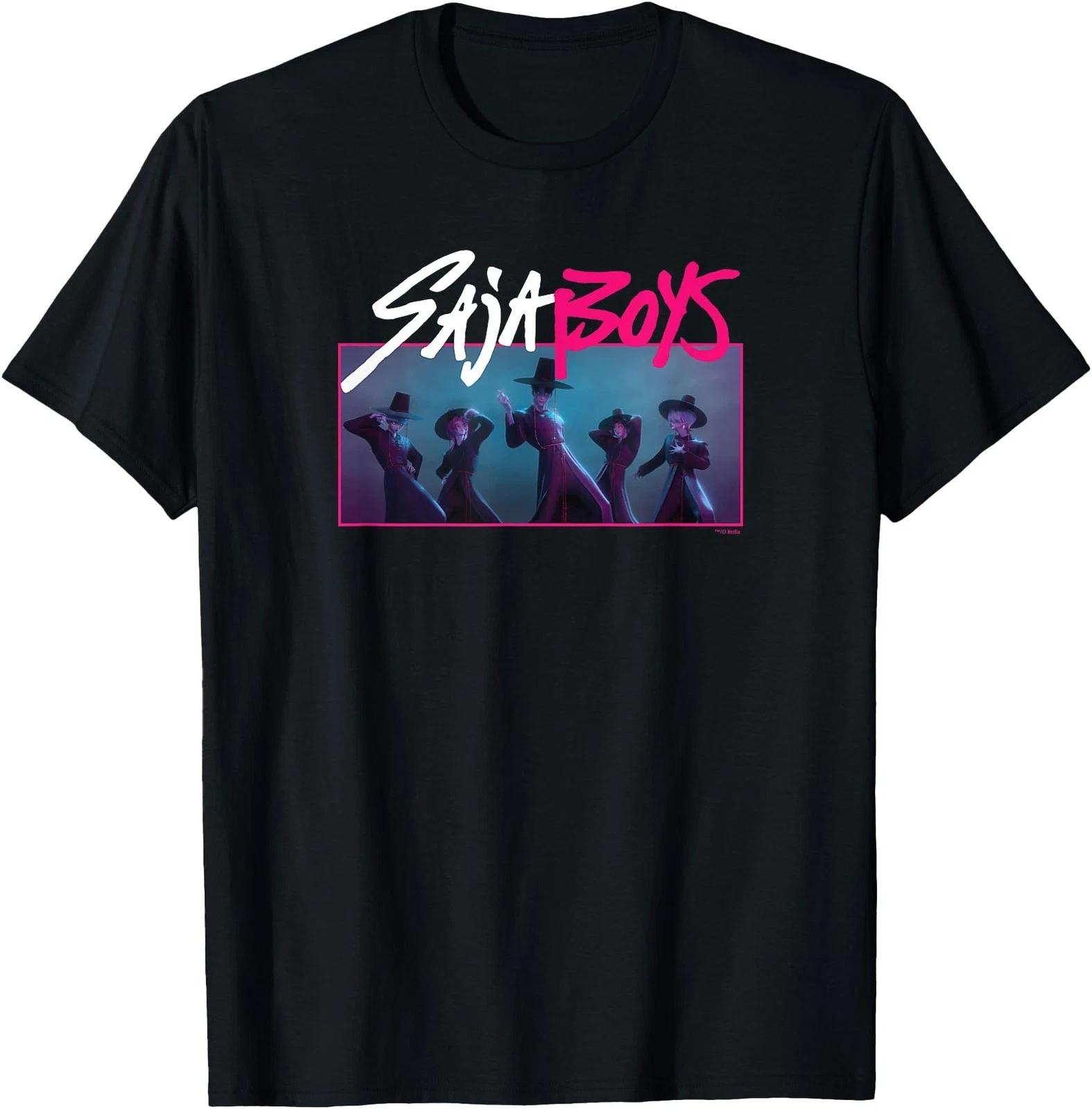 Saja Boys Officially Licensed T-Shirt KPop Demon Hunters T-Shirt Unisex Tee High-end Luxury Is for Both Men and Women Top S