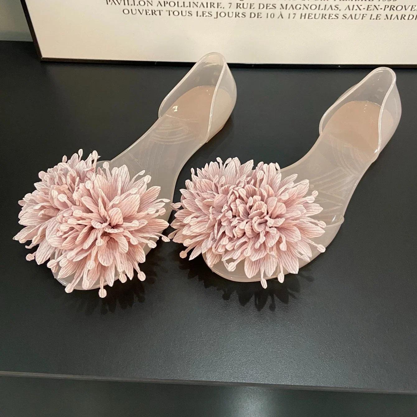 

Новые прозрачные сандалии женские желеобразные сандалии летние туфли на плоской подошве сверкающие бриллиантовые сандалии в форме рыбьего рта для женщин Sandalias De Mujer 39