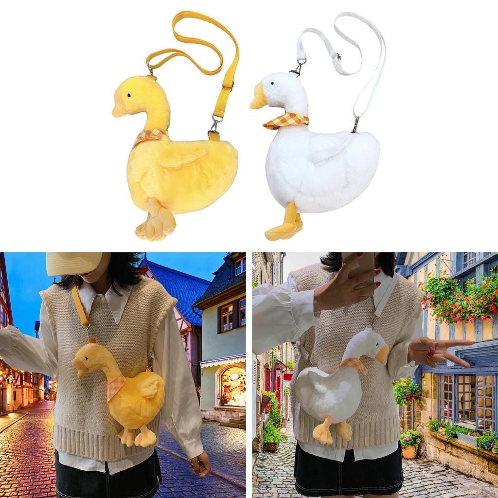 Cute Purse Goose Shoulder Bag for Travel Keys Phone Earphones