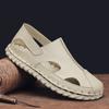 Fashion Summer New Fashion New Handmade Casual Sandals Hand Sewn Style Outdoor Flats Comfort Non-slip Men Breathable Cool Leather Shoes