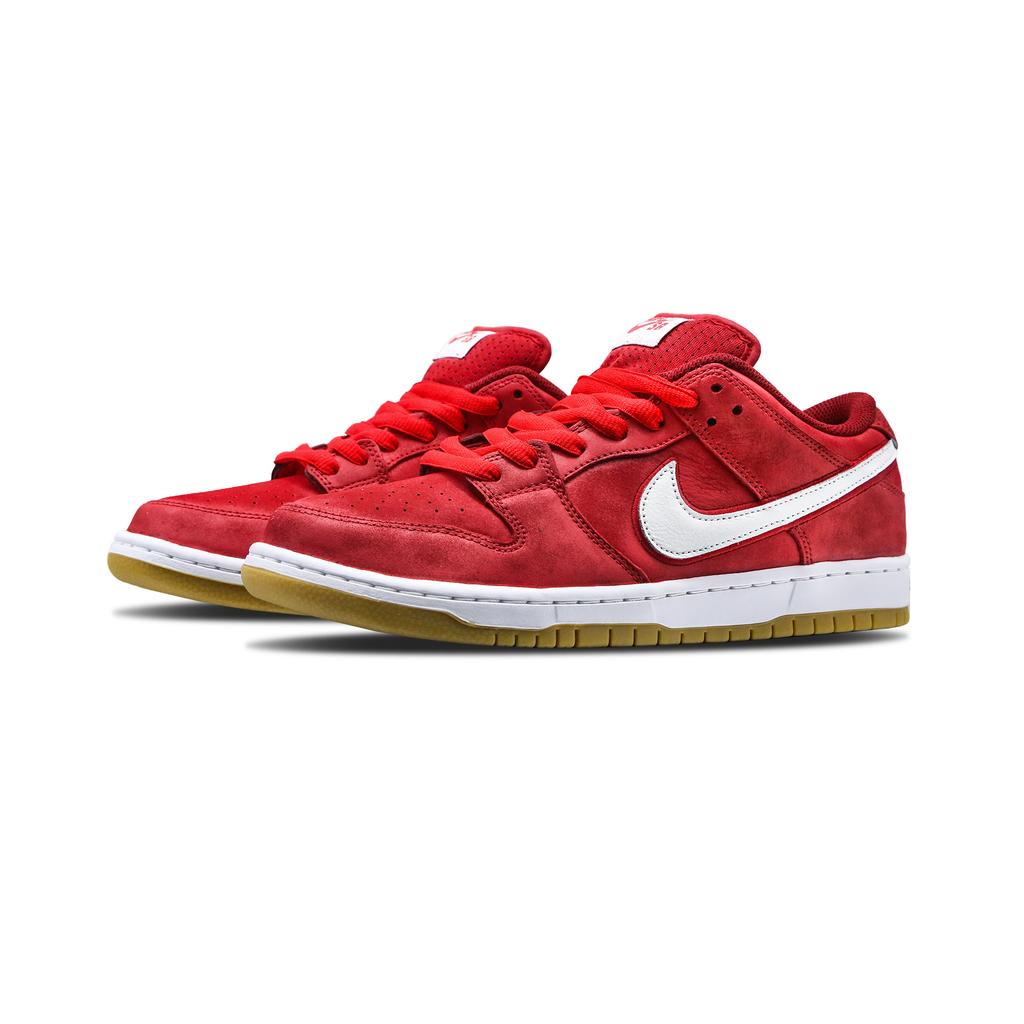Nike Dunk SB Abrasion Resistant Abrasion Resistant Low Top Skateboard Shoes Unisex White Red FZ1287-300(Team839-Blood Rage)