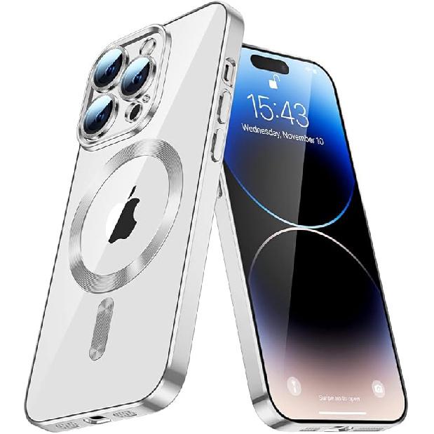 iPhone 16 Pro Max Magnetic Compatible Phone Case Magsafe Clear [Never Yellow] Camera lens protective film ultra-thin shockproof TPU Protective case