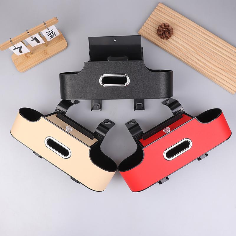 Car Backseat Hanging Seat Hook Storage Cup Holder Phone Holder Universal Car Interior Seat Back Organizer 4-In-1 Storage Box