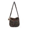 Autumn/Winter 2025 Korean Style Leopard Print Plush Tote Bag - Versatile Shoulder & Crossbody for Women