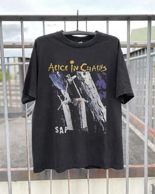 NEW! Alice In Chains Band SAP ALBUM Unisex Charcoal T-shirt Size S-5XL