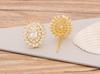 New Fashion Geometric Stud Earrings Copper Cubic Zirconia Wedding Party Daily Wearable Charm Jewelry Styles Fow Women Best Gifts
