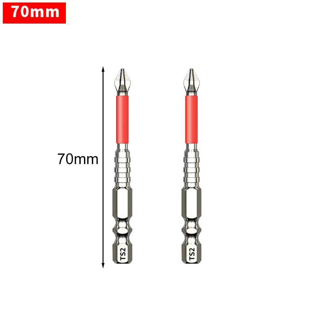 2pcs Magnetic Screwdriver Bits Cross Type for Electric Screwdrivers