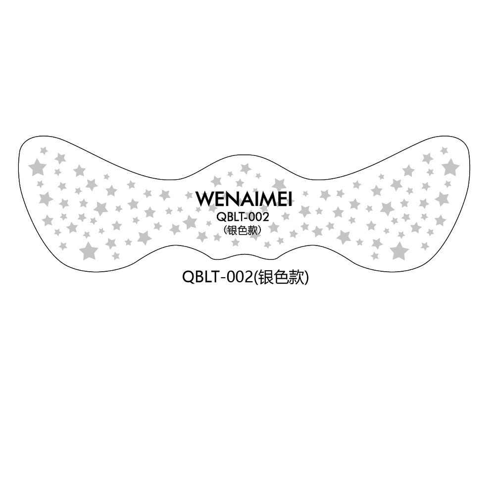 Hot Stamping Face Freckles Tattoo Sticker Hot Silver Laser Gold Party Disposable Waterproof Sticker Set