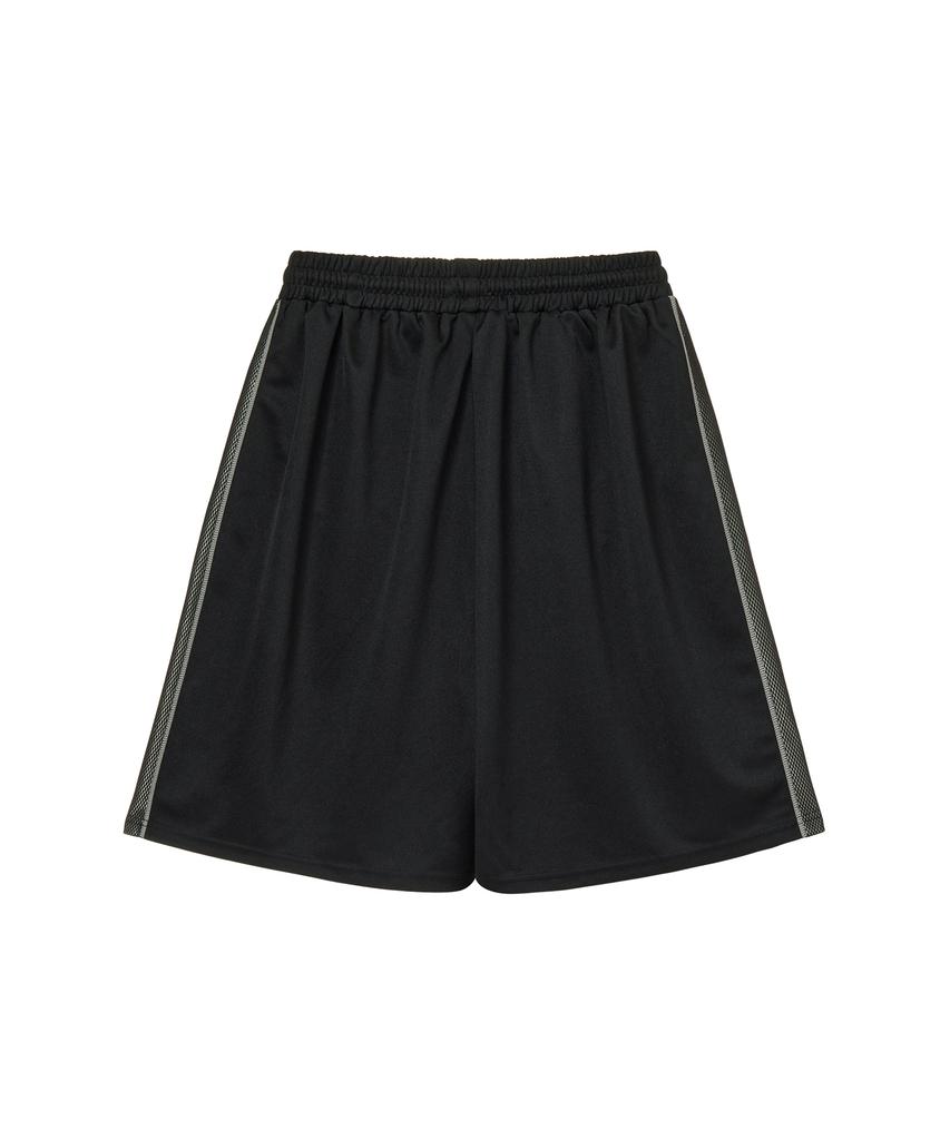 Mihag Sponsor Logo Mesh Jersey Half Pants (Black)