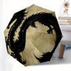 Dragon, Illustration-themed, Eight-ribbed, Self-folding Umbrella Is Suitable for Everyday Outdoor Use and Is An Ideal Gift for Friends and F