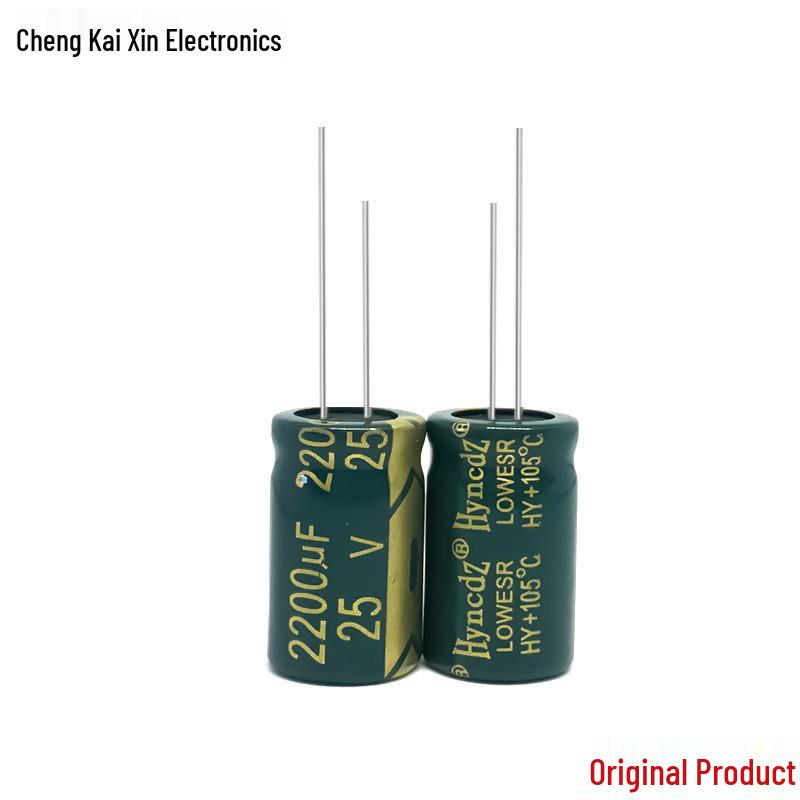 Original Authentic 25V 2200uF Aluminum Electrolytic Capacitor, High Frequency Series, 13X21 Size, Large Stock Available.