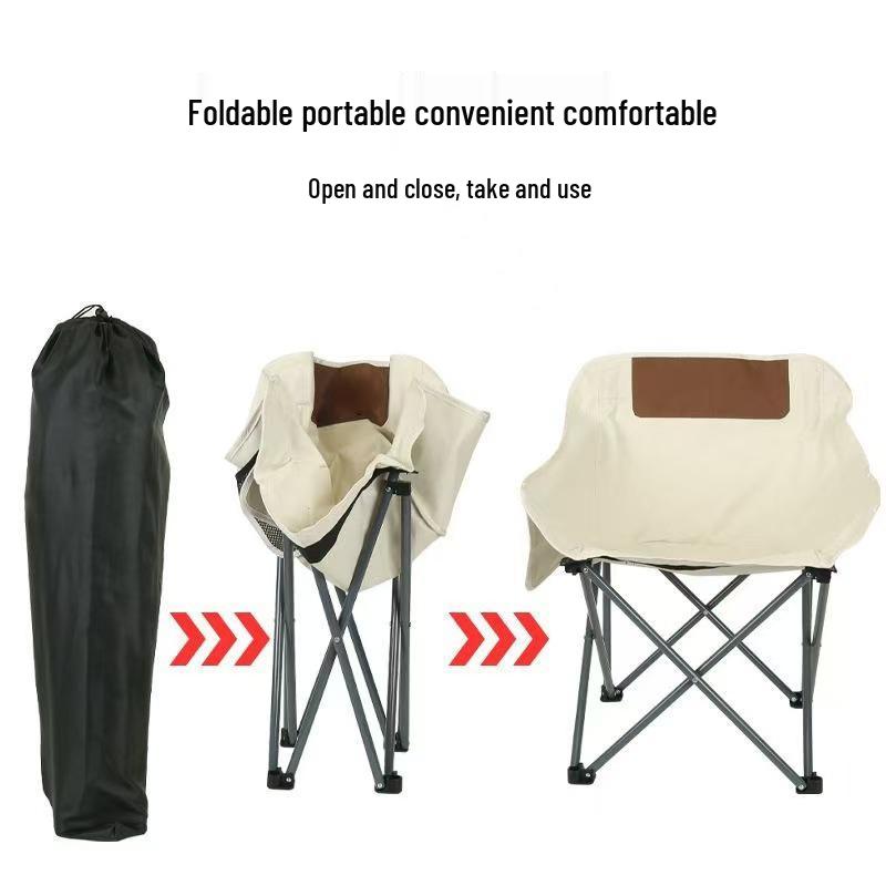 Portable Low Back Moon Chair for Camping and Outdoor Picnics