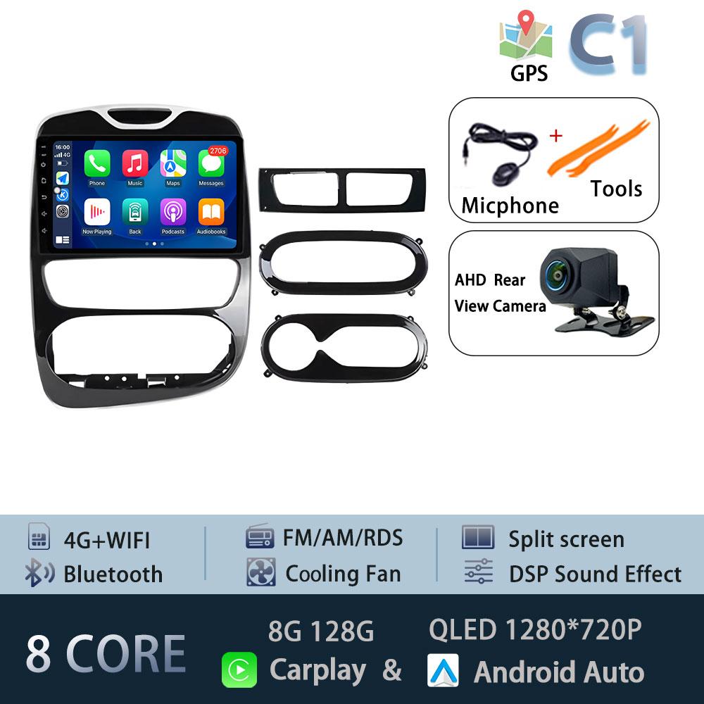 For Renault Clio 4 2012-2016 Carplay Car Radio Multimedia Video Player Android 15 Auto WIFI GPS Navigation DSP stereo BT tools