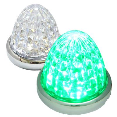 Προσαρμόστε 24V Φορτηγό LED Φως Σήμανσης Πλαϊνός Σηματοδότης 8 Πλευρές Κρυσταλλοκοπής 16 LED