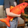 30-100cm Simulation Koi Fish Plush Toy Pillow Lifelike Colorful Red Gold Goldfish Plush Toy Home Decoration Gift For Children