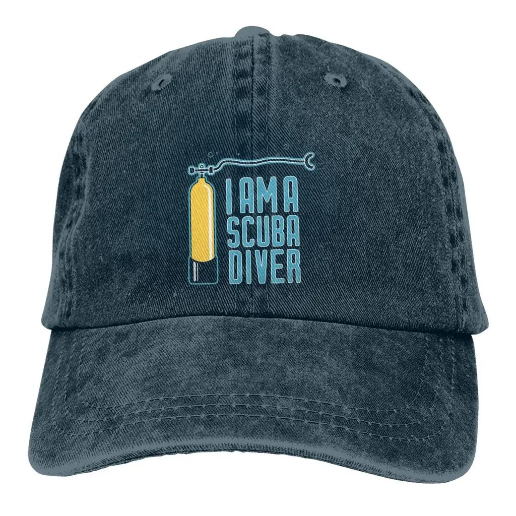 Summer Cap Sun Visor I Am A Scuba Diver Hip Hop Caps Dive Scuba Diving Cowboy Hat Peaked Trucker Dad Hats