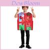 Christmas Gift Box Costume For Kids With Sponge Material For Holiday Stage Performances