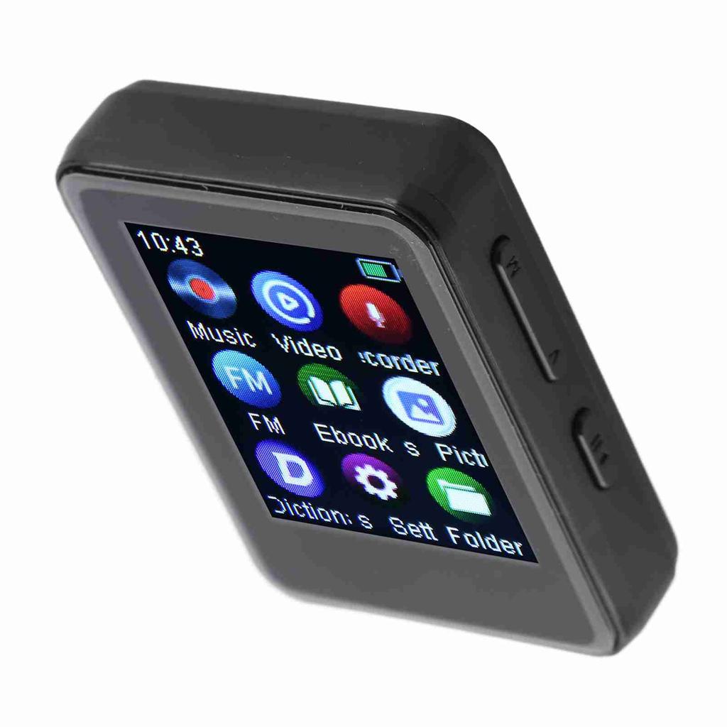 MP3 Player HiFi Stereo Sound Bluetooth 5.0 Built in Speaker FM Radio Electric Book Alarm Clock Digit