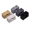 10PCS Moc Building Block Parts Bricks Compatible with 3700 1x2 Perforated Diy Particles Educational Creative Children's Toys