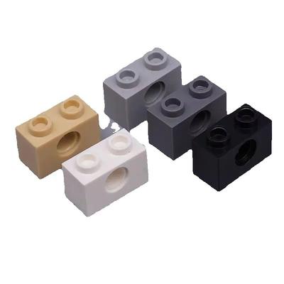 10PCS Moc Building Block Parts Bricks Compatible with 3700 1x2 Perforated Diy Particles Educational Creative Children's Toys