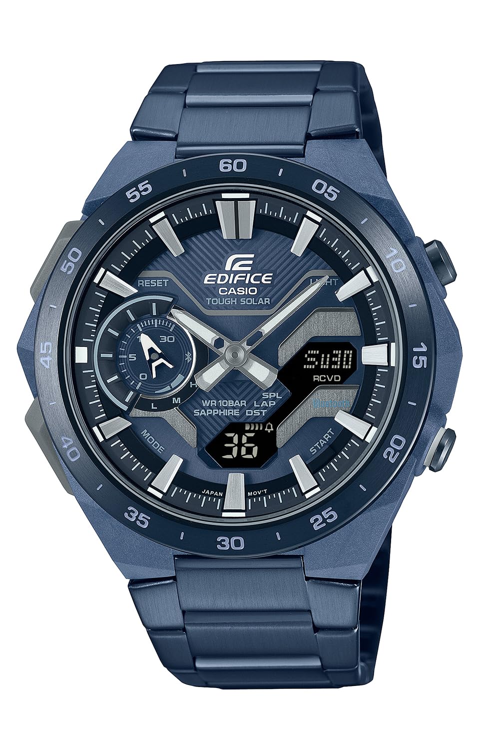 

Часы Edifice BLUE EDITION WINDFLOW с Bluetooth, прочное солнечное сапфировое стекло синего цвета [Casio] []COOL ECB-2200YCB-2AJF мужские