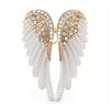 Classic Rhinestone Angel Wings Brooch Pins Sparkling Jewelry Gift Feather Designer Brooches.