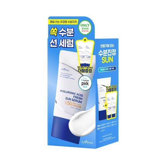 ISNTREE Hyaluronic Acid Fresh Sun Serum 50ml Special Offer (+10ml*2ea)