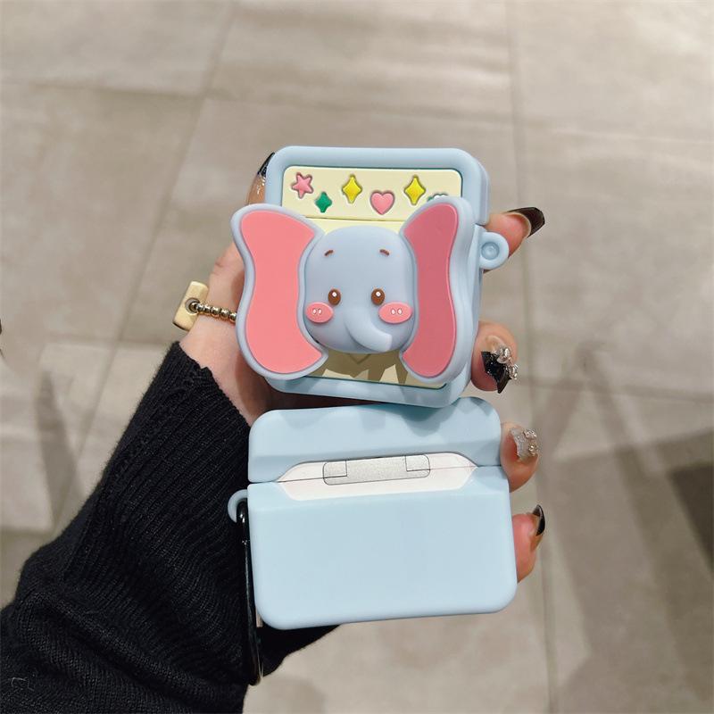 Cute elephant ears for AirPods Pro case 1/2nd generation Apple Bluetooth headphone case AirPods3