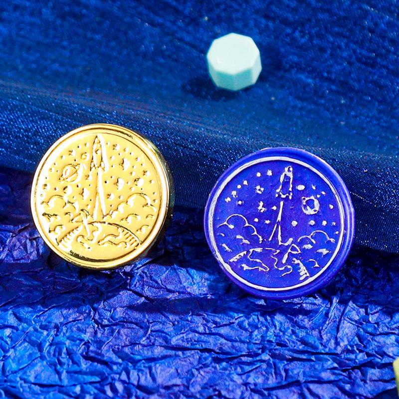 Eco-Friendly Zinc Alloy Retro Wax Seal Head with Color-Preserving Electroplating