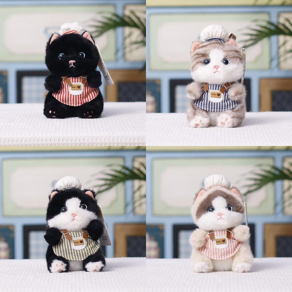 Plush Cat Pendant Cartoon Chef Plush Toy For Kids And Giftgiving