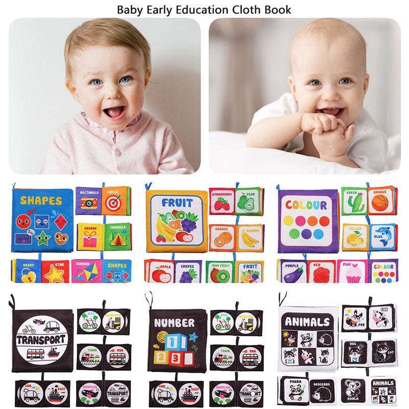 Durable Washable Children's Cloth Book Toy Set For Early Learning And Interactive Play Tear-resistant And Sound-producing