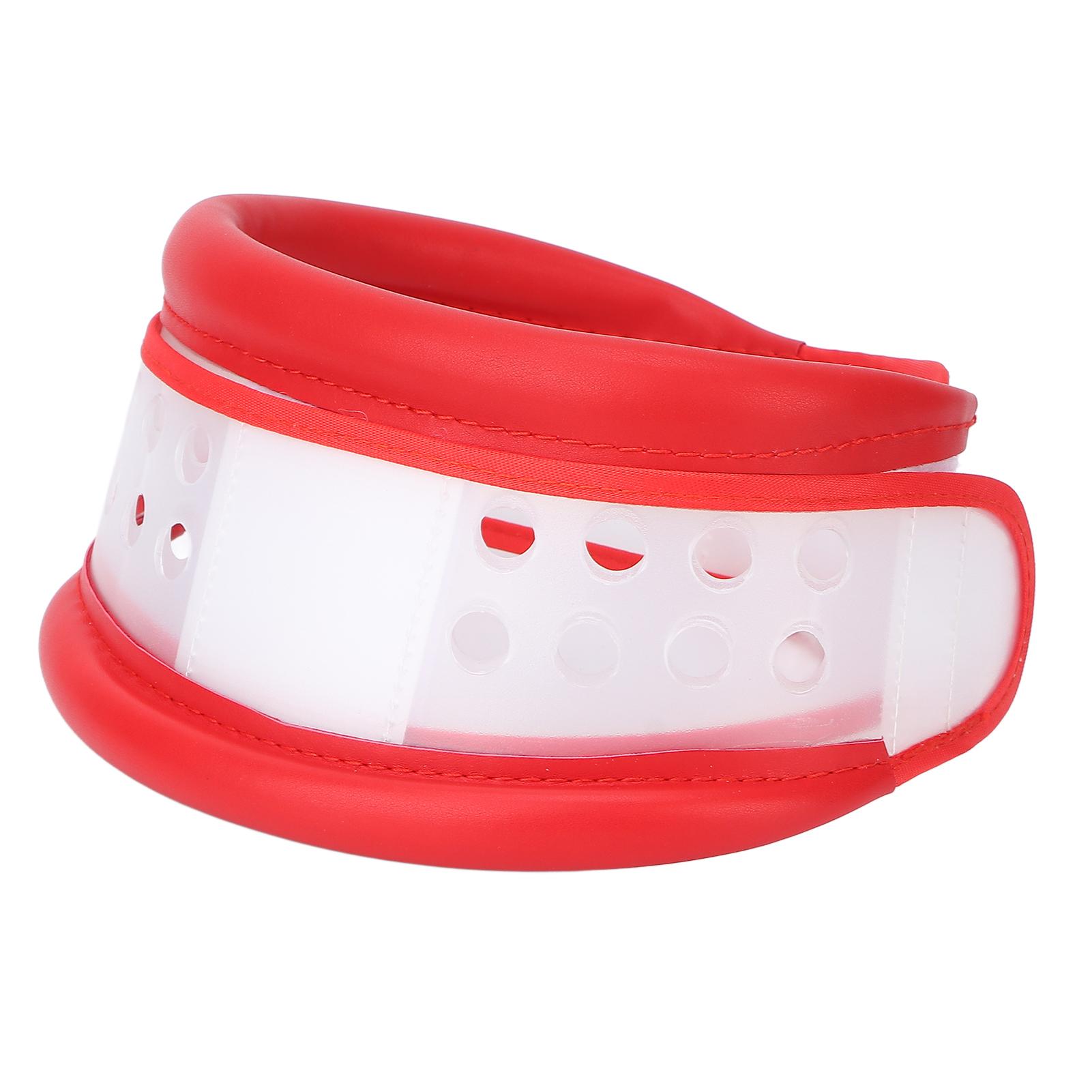 

Шейный воротник с регулируемой высотой, дышащий, фиксатор шейного отдела позвоночника, поддерживающий бандаж для мужчин M красный