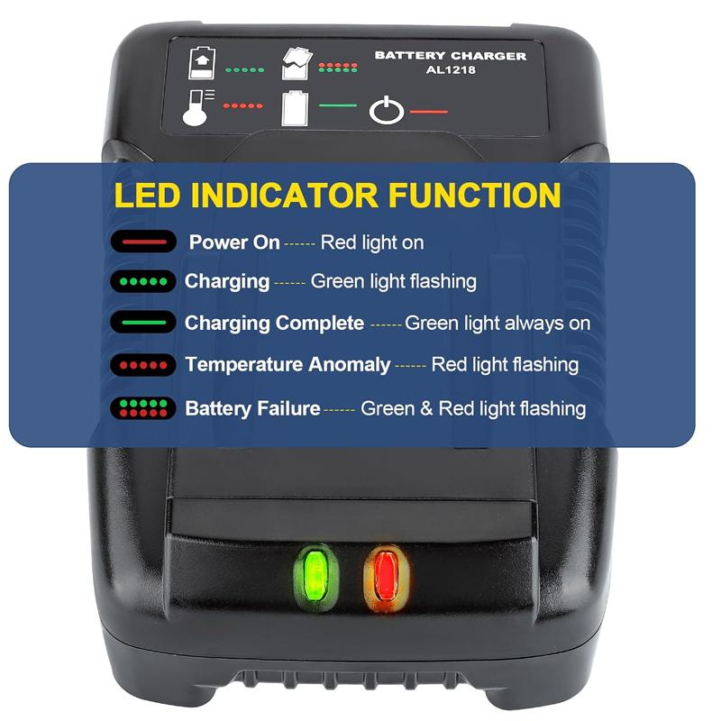 Fast Charging 2A Charger For RIDGID/AEG 18V L1815G L1820R L1820S L1825R L1830R Li-Ion Battery Power Tool Accessories