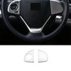ABS Silver 2PC Steering Wheel Button Cover Trim Fit For Honda CRV CR-V 2012-2016