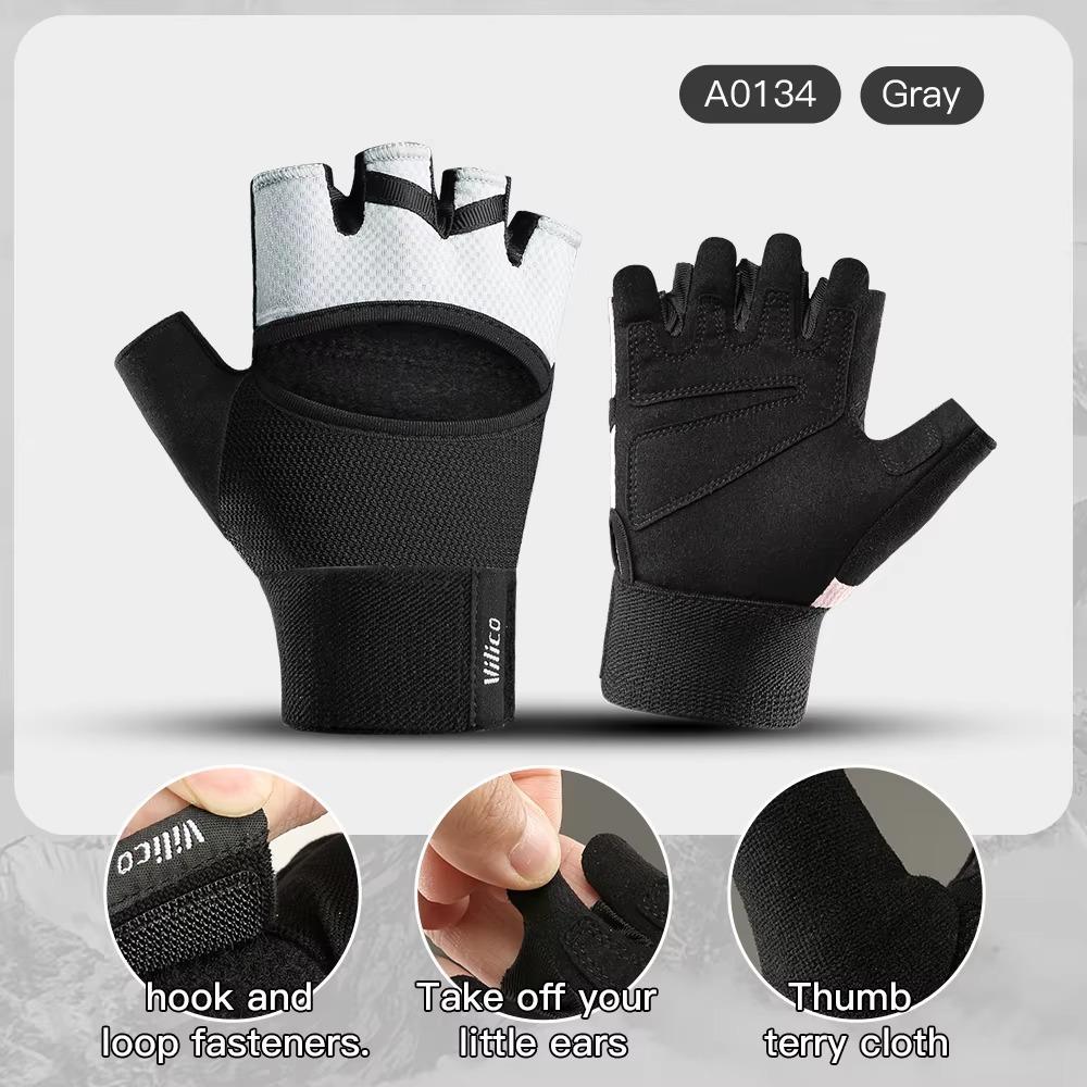 Half Finger Bike Gloves Shockproof Cycling Shorts Gloves Comfortable Fitness Gloves Cycling