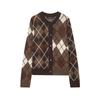 Womens Knit Cardigan Sweater With Round Neck Long Sleeve Loose Fit Button Front 2025