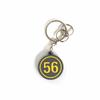 56 Design 56design Circle Logo Key Chain Rubber (Gray X Yellow), Gray/yellow