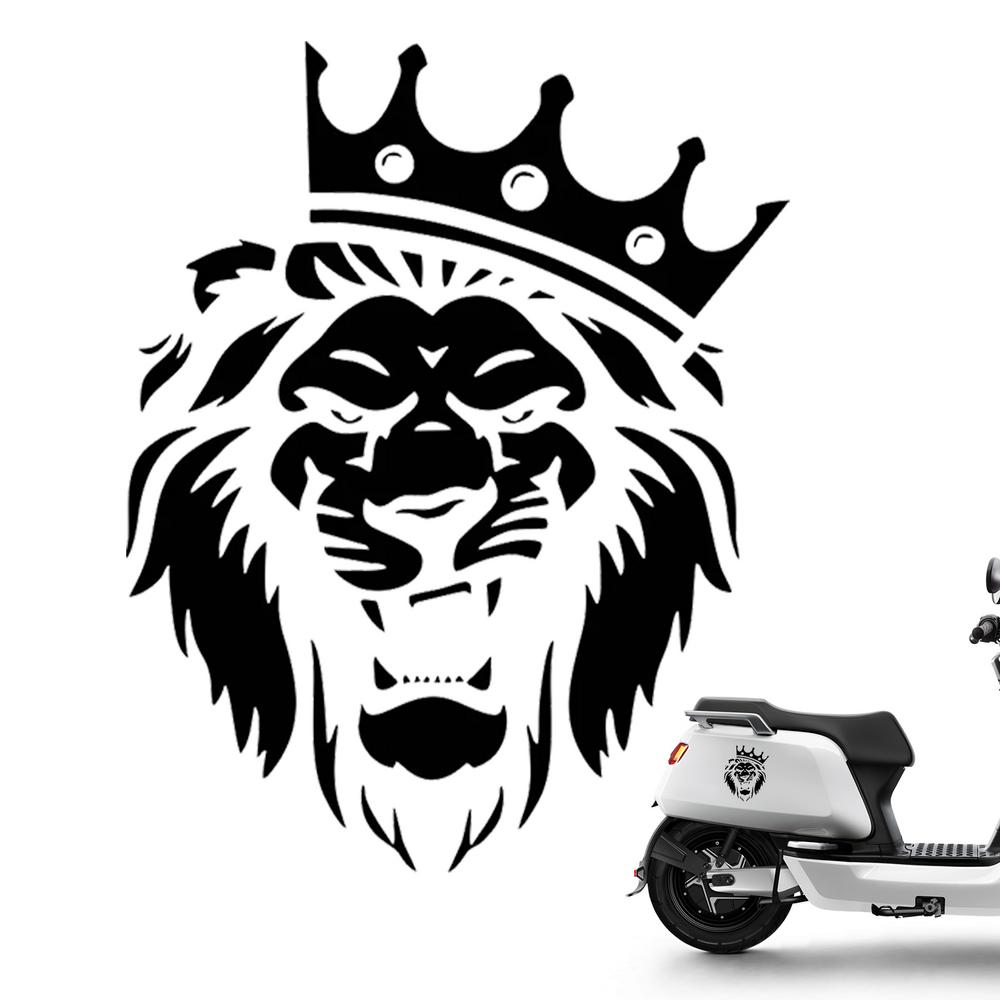 

Наклейка на автомобиль с изображением льва, украшение автомобиля, наклейки с изображением льва в джунглях, сильная липкость, отражающие свет, крутые наклейки для ноутбука, автомобиля