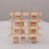 Creative Wooden Folding Thread Spool Rack - Holds 46 Spools/Bobbins for Sewing and Storage