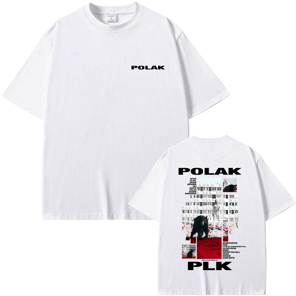Rapper Plk Polak Graphic Tshirt Men Women Hip Hop Fashion Pop Music Tshirts Mens Casual Cotton Vintage T Shirts Streetwear