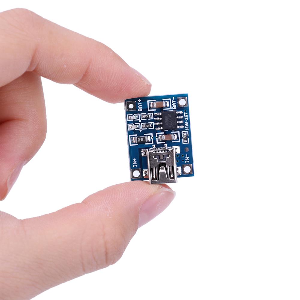 1-20PCS Mini USB 5V 1A 18650 TP4056 Lithium Battery Charger Module Charging Board With Protection Dual Functions 1A