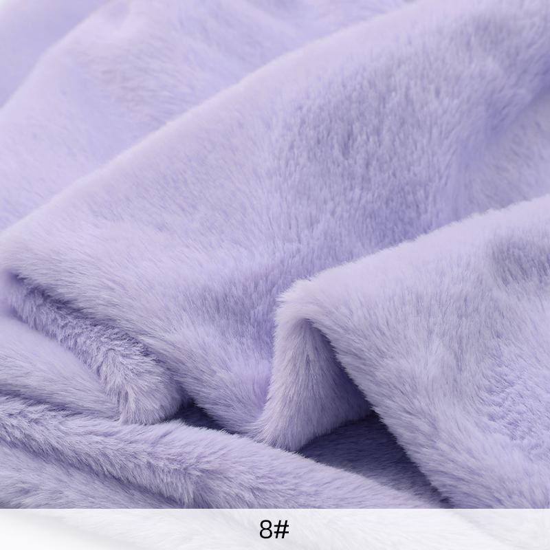 50x50cm/1m 8mm Faux Fur Fabric Soft Short Plush Fabric for Sewing DIY Doll Warm Scarf Needlework Background Display Cloth