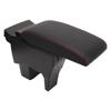 Car Armrest Box Black Central Console Arm Rest Storage Box Red Stitch with USB Interface Replacement for Suzuki VITARA